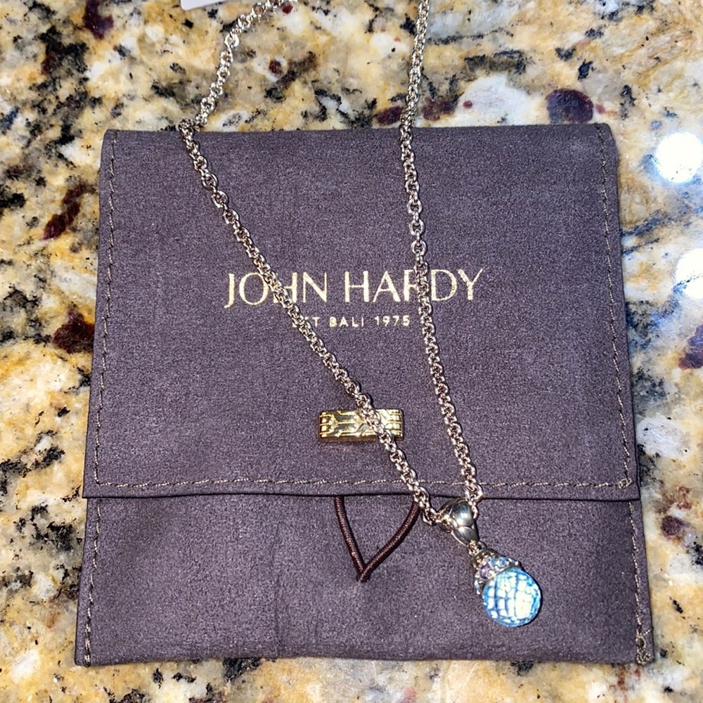 John Hardy blue topaz pendant necklace